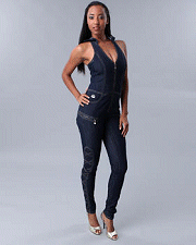 Buy Dereon Flaws N All Denim Jumpsuit